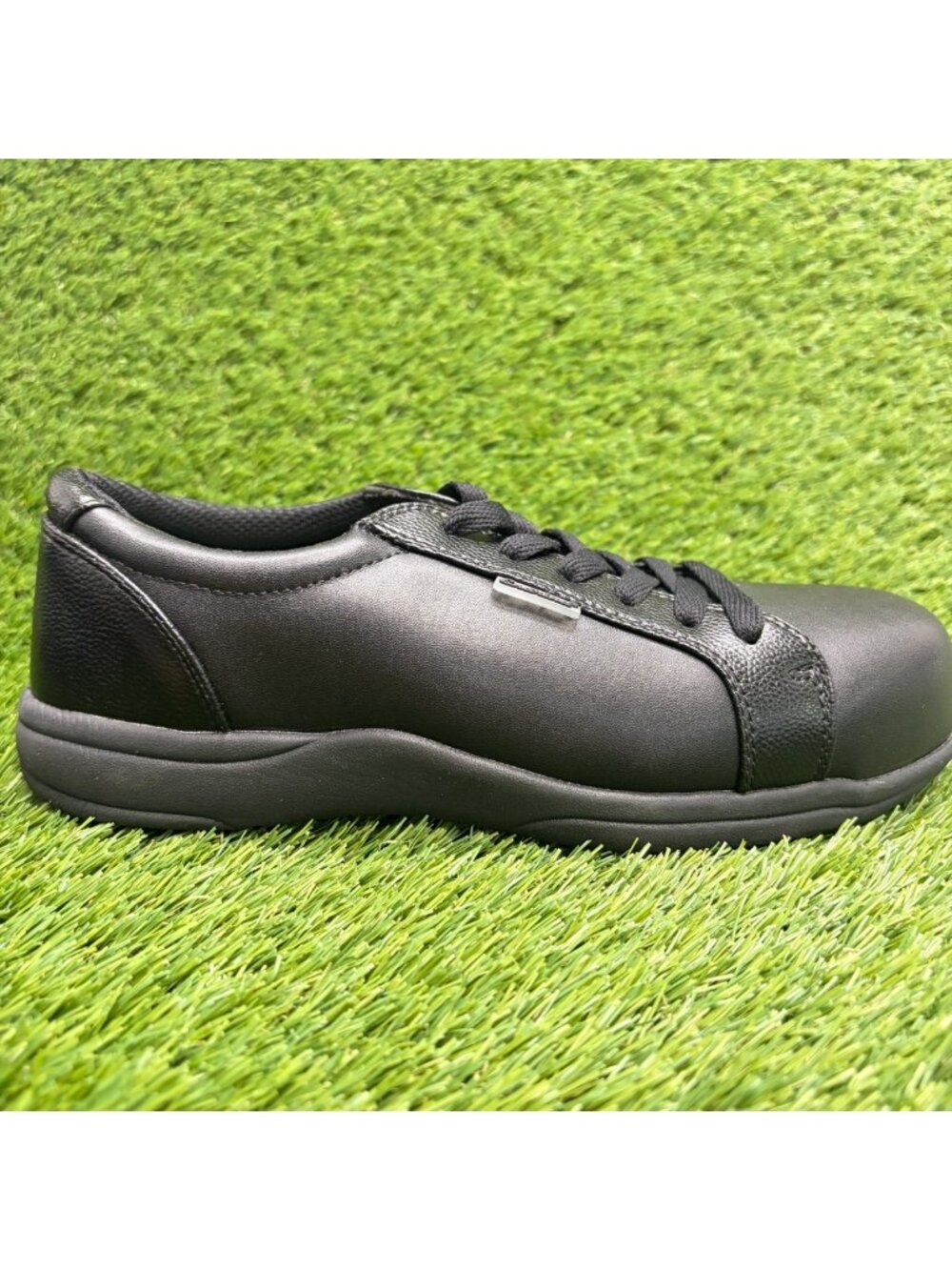 Genuine Grip Endrina Selena Womens Size 9 Black Leather Composite Toe Work Shoes